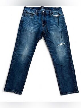 Lucky Brand Dark blue distressed denim jeans Sz 36x30